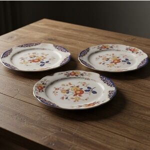 Home Beautiful ME 217 Canton Fair 8" Salad Plates Set Of 3
